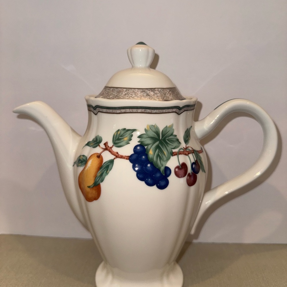 Vintage Noritake Homecraft Orchard Estate Coffee or Tea Pot with Lid 9236 RARE - Picture 14 of 16